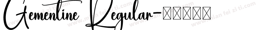 Gementine Regular字体转换
